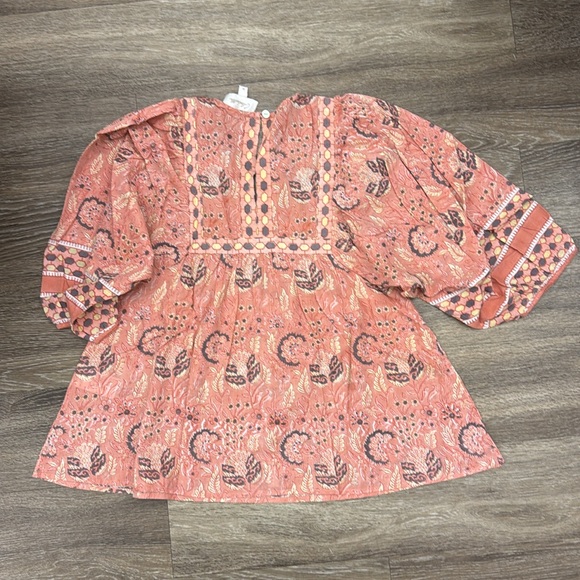 Cleobella printed peach floral top - Picture 5 of 5